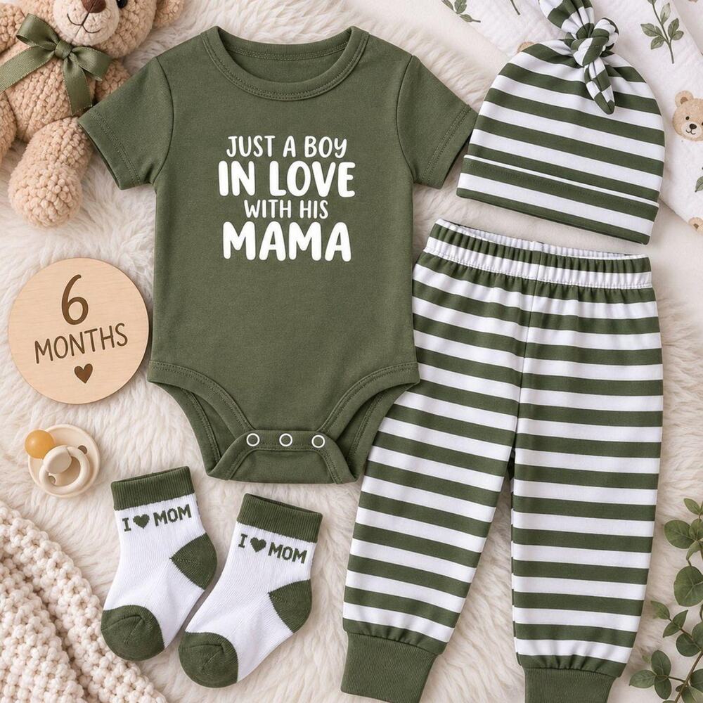 Adorable 4 piece baby boy outfit - Picture 7 of 8